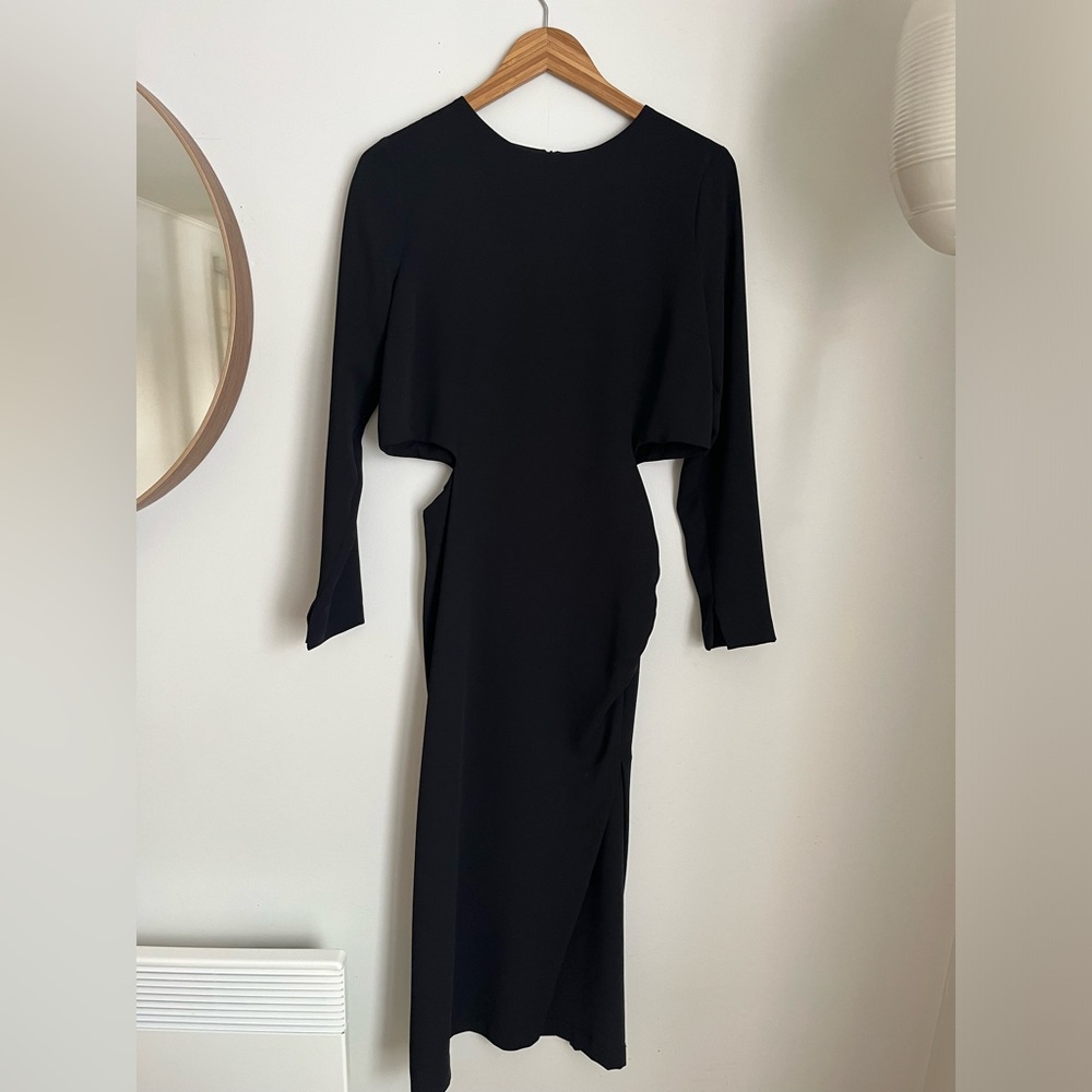 Zara long sleeve maxi dress